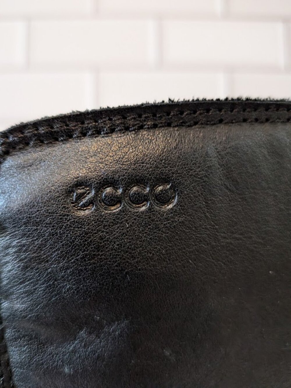 NEAR NEW! ECCO "Babett" Wedge GTX Tall Waterproof Boots - Women's Size 6 - Black - Picture 4 of 11